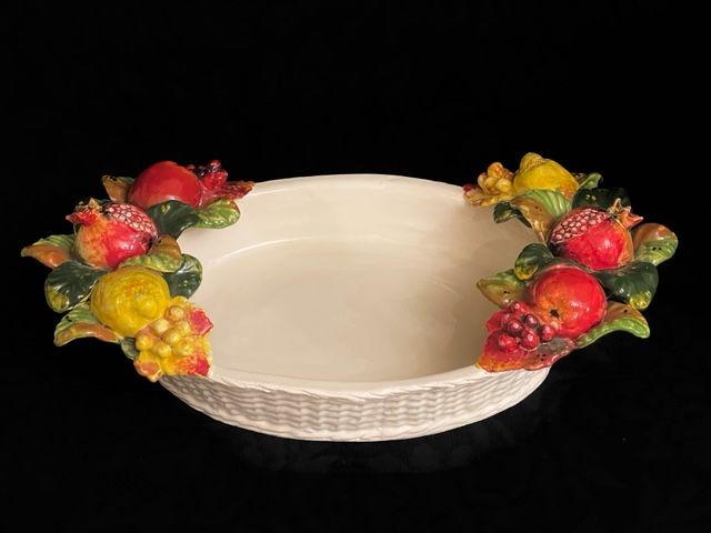 Centerpiece 58x32 cm oval with mixed fruit