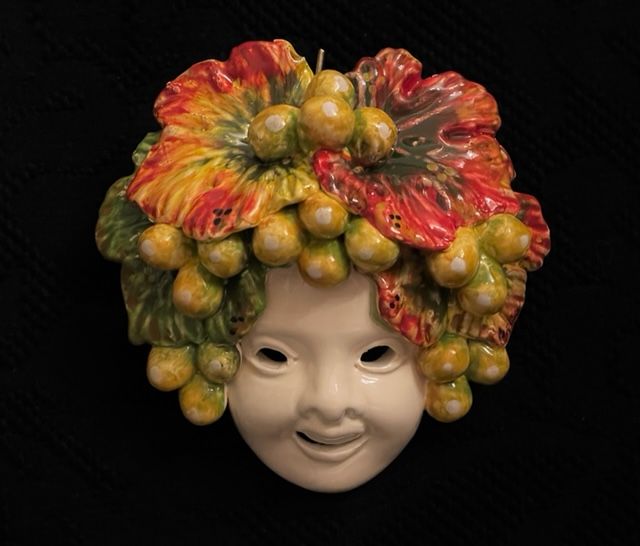 Maschera 15x15 con uva gialla 