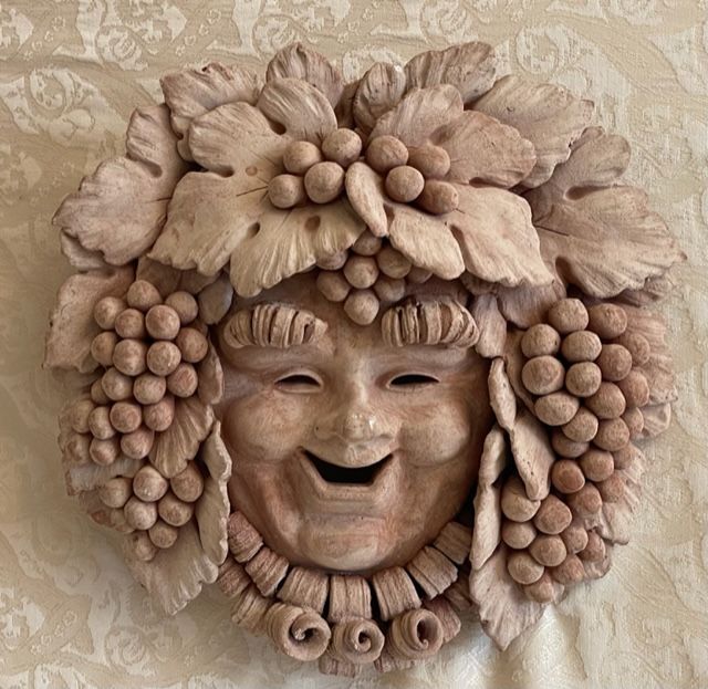 Smile mask 35x35 with grapes