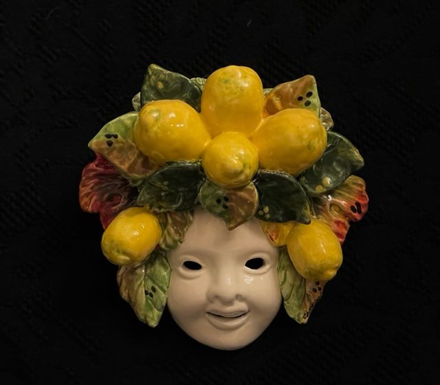 Maschera 15x15 con limoni 