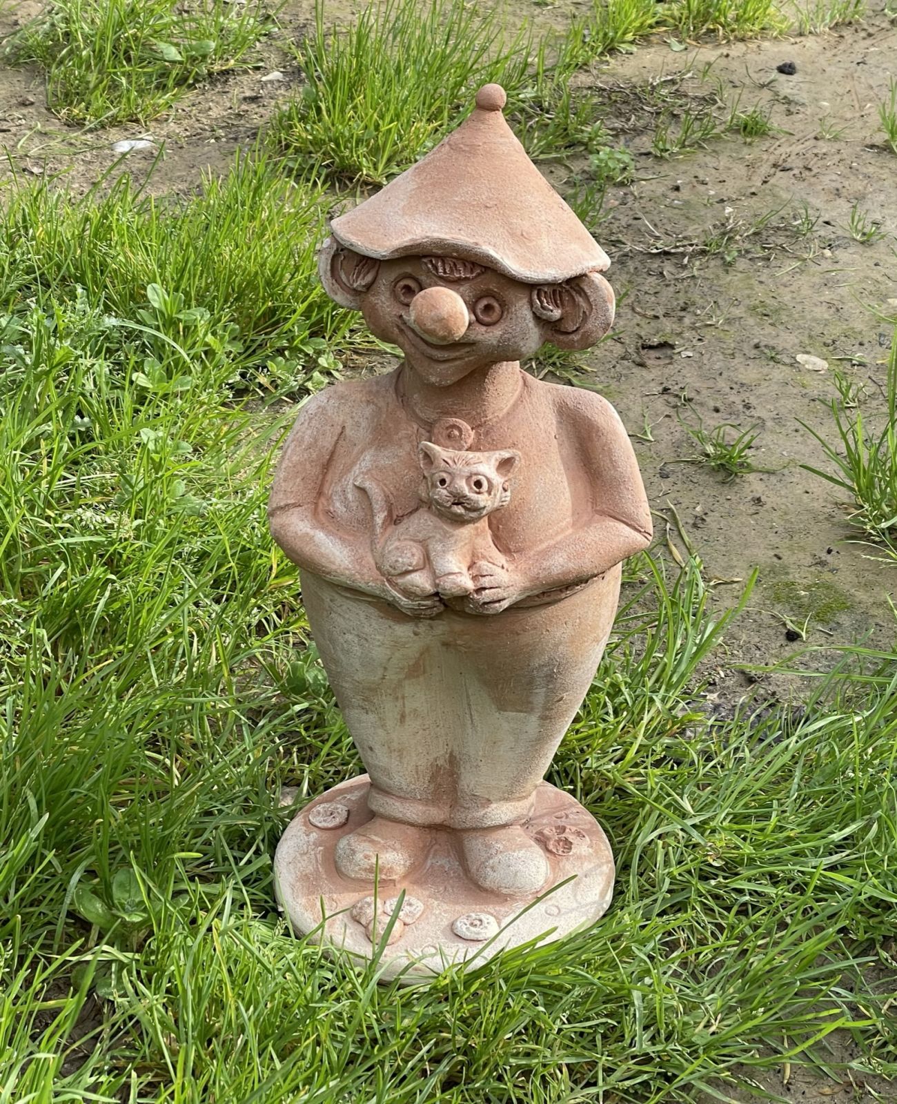Gnome with cat h35 base D16