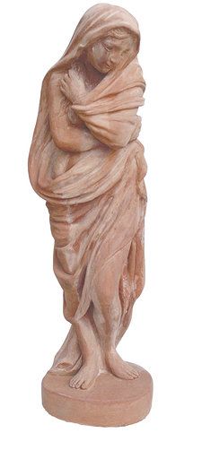 Statua Inverno Terracotta h125
